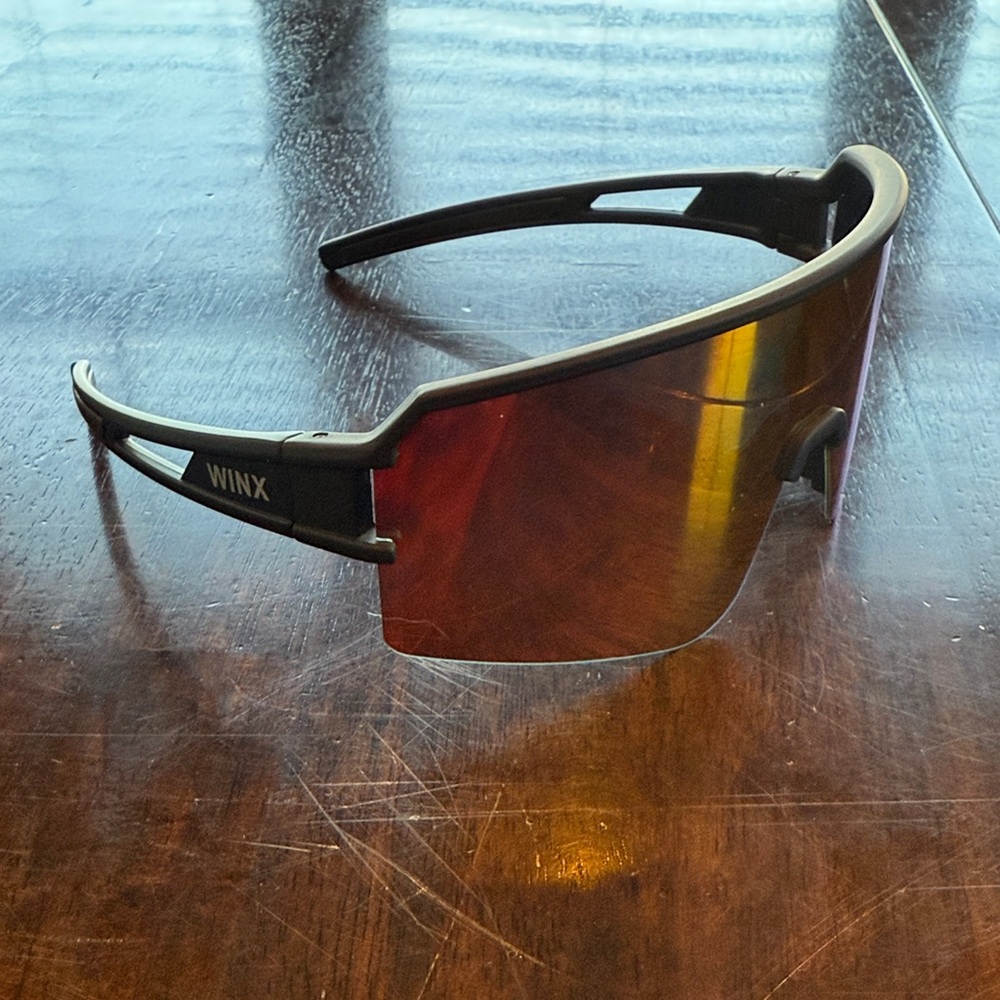 WINX Black Sunglasses with Red Lens